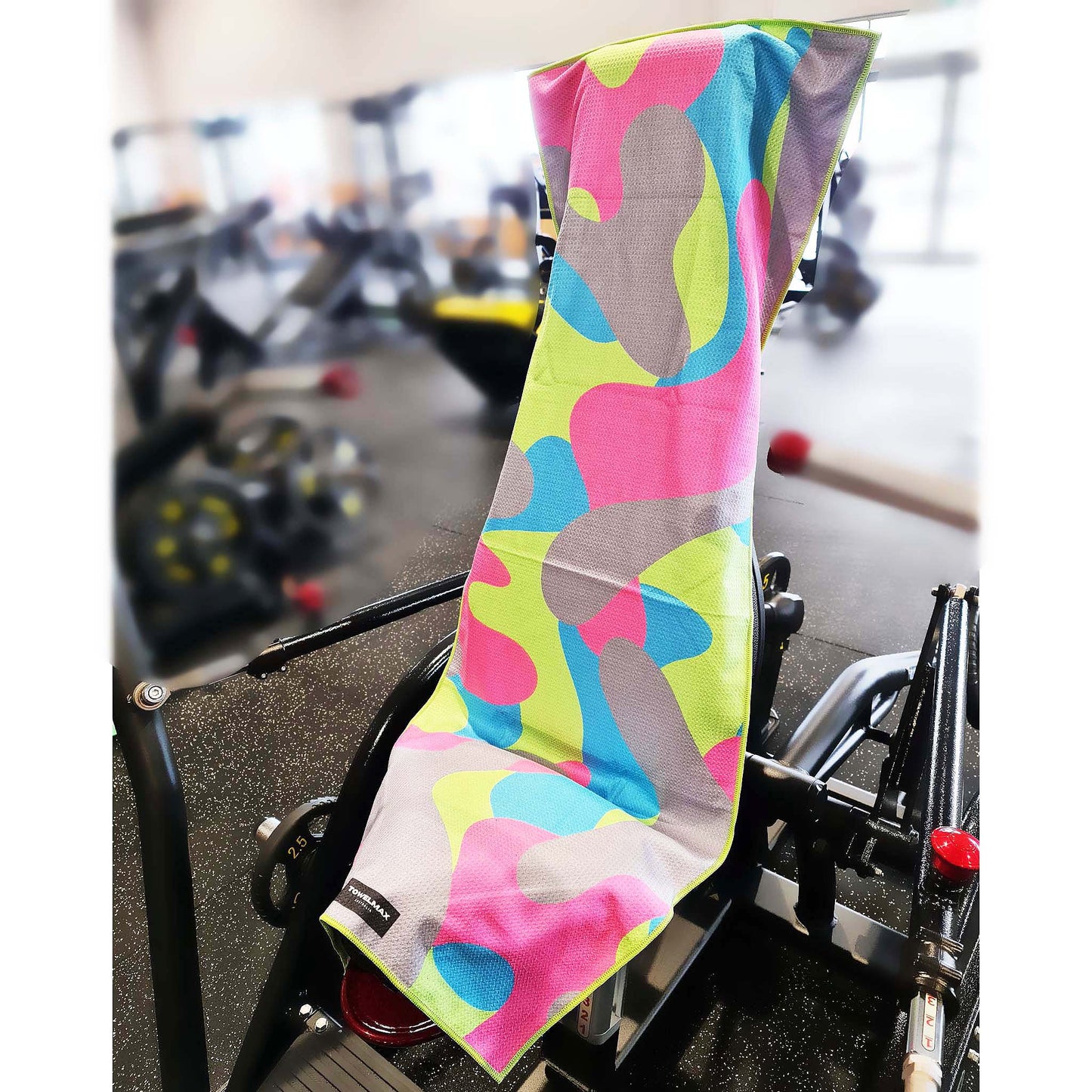 Hooded Gym Towel - CF-Pink, Waffle Microfiber, front
