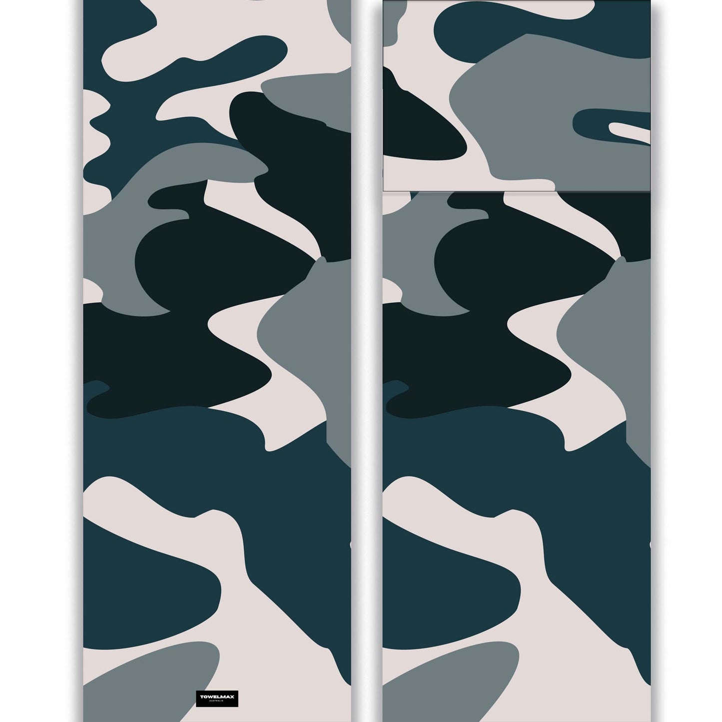 Hooded Gym Towel -CF black, design