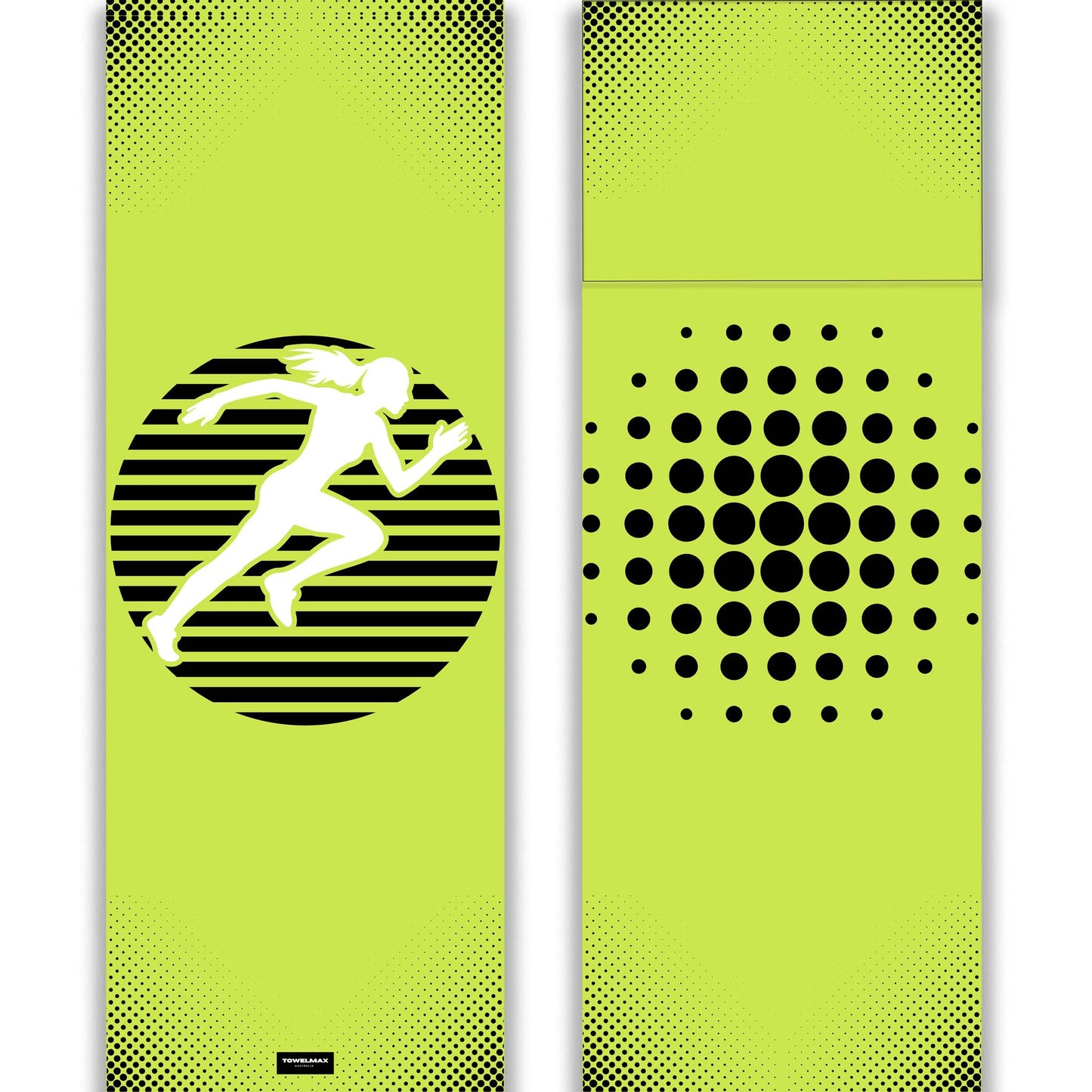 Hooded Gym Towel -green, design