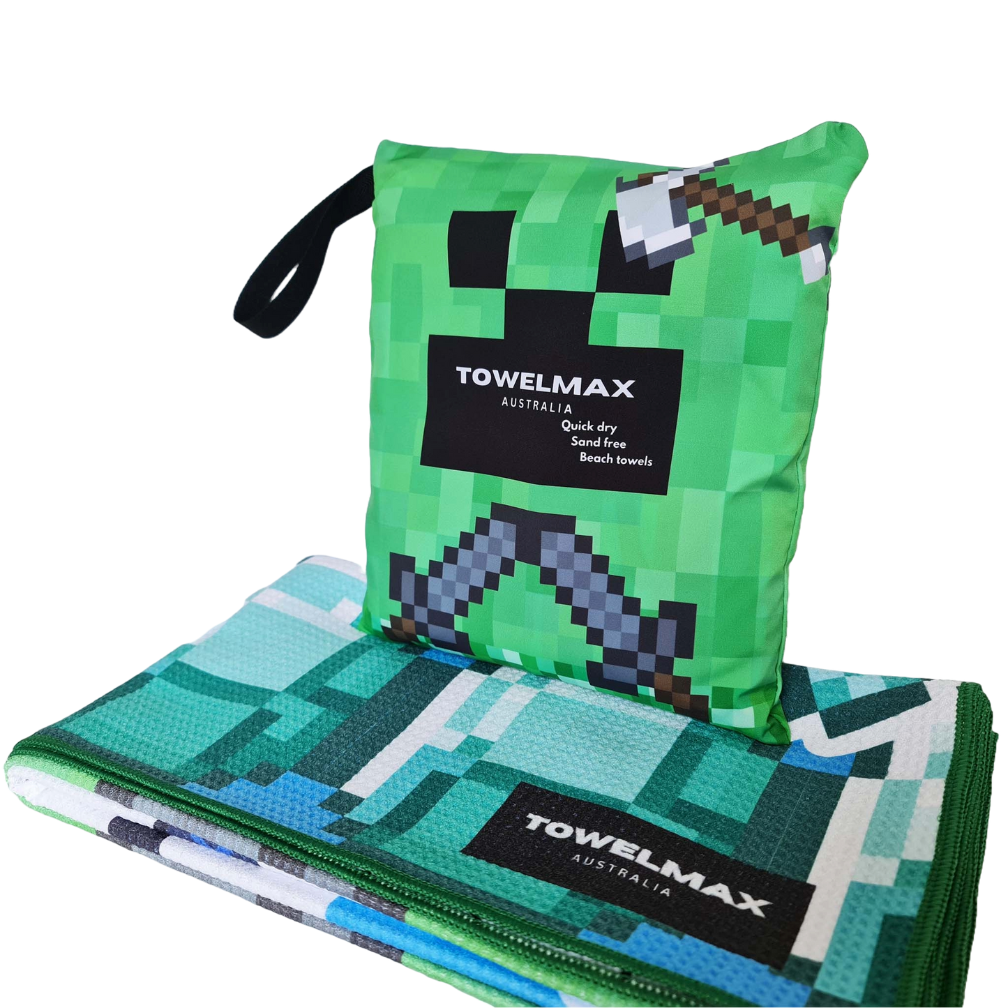 Kids sand free beach towel Minecraft