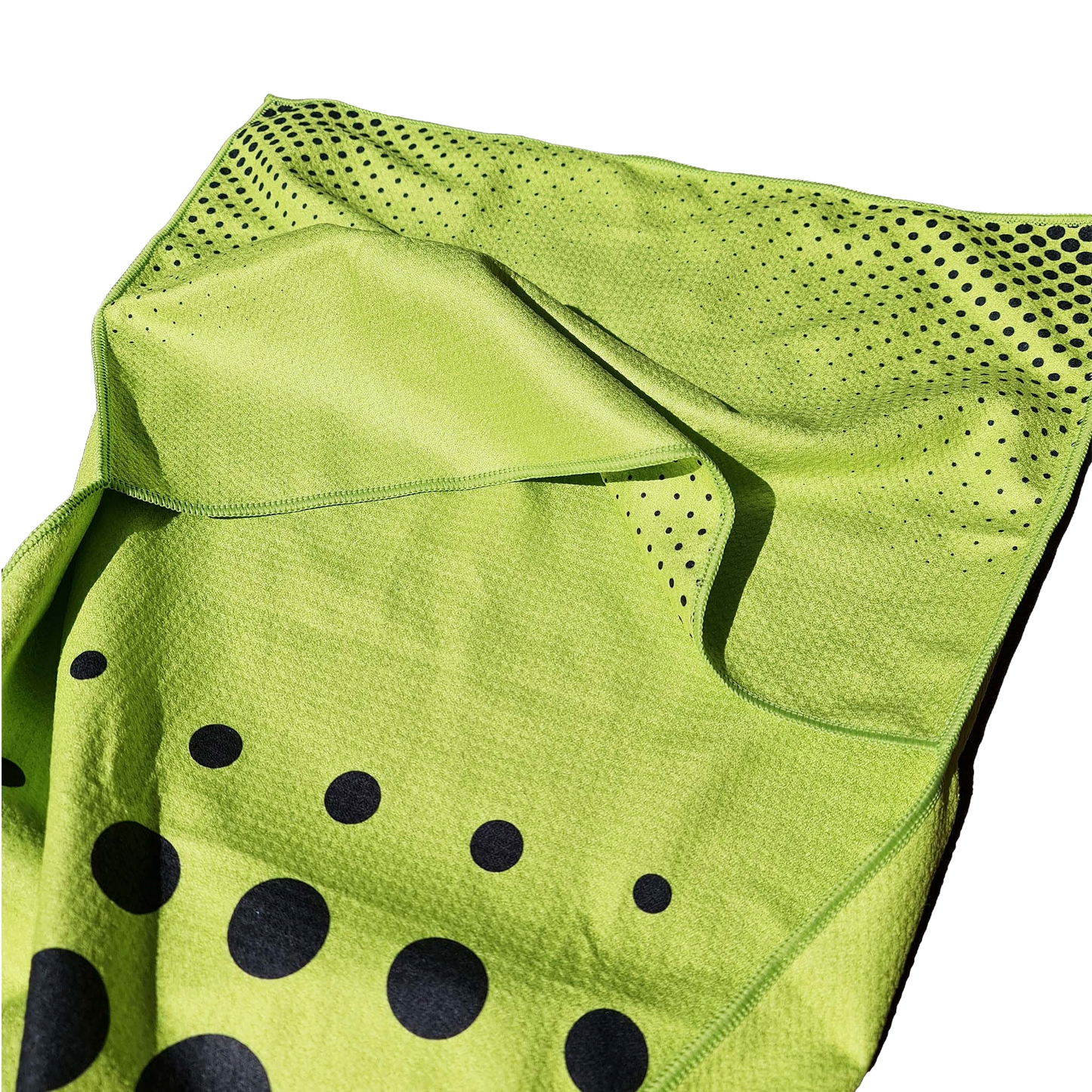 Hooded Gym Towel -green, waffle Microfiber