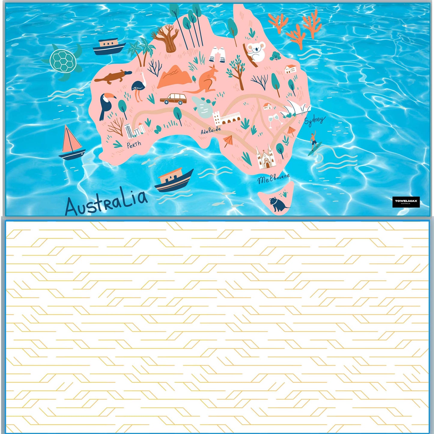 Sand Free beach towel-Aussie Lover