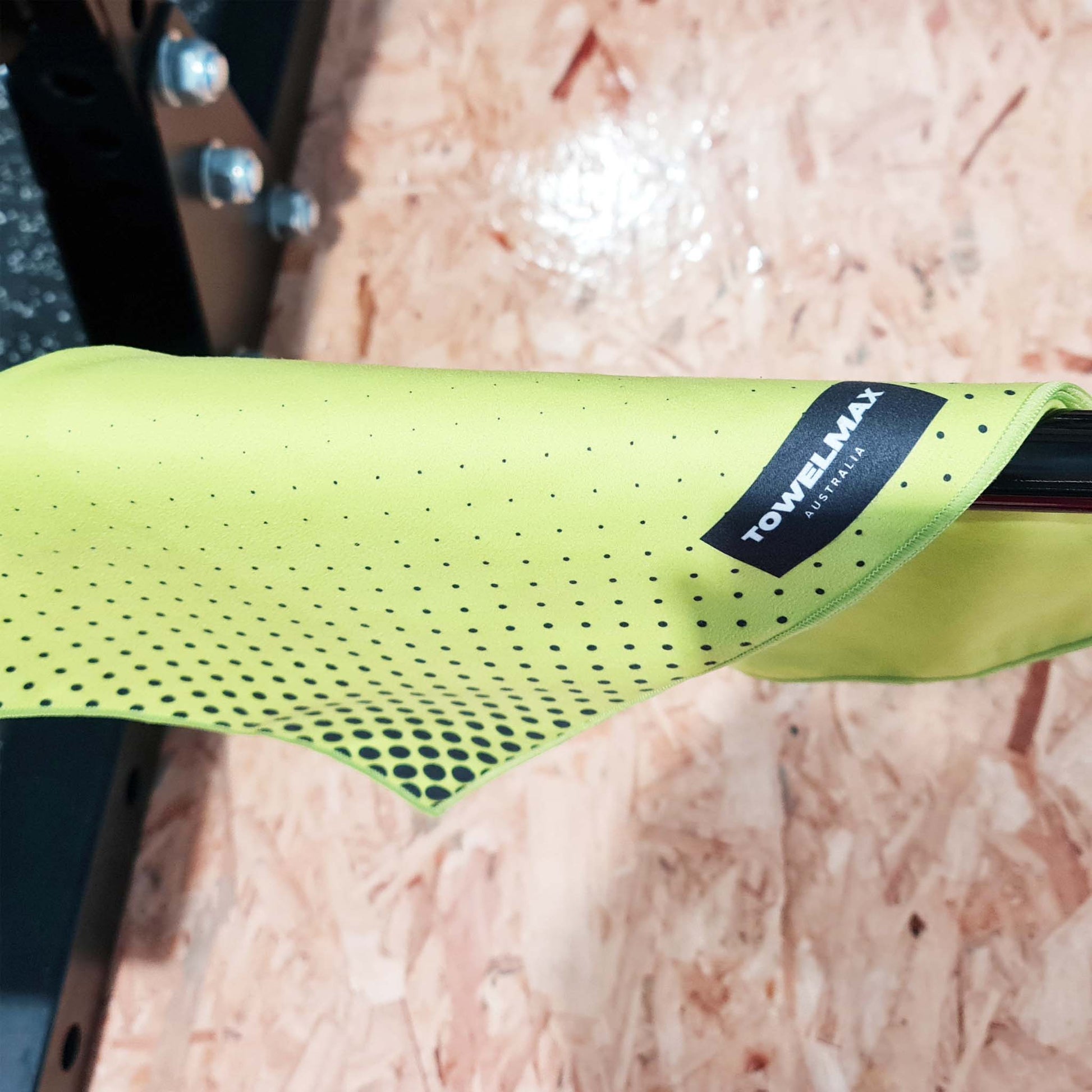 Hooded Gym Towel -green, Suede Microfiber