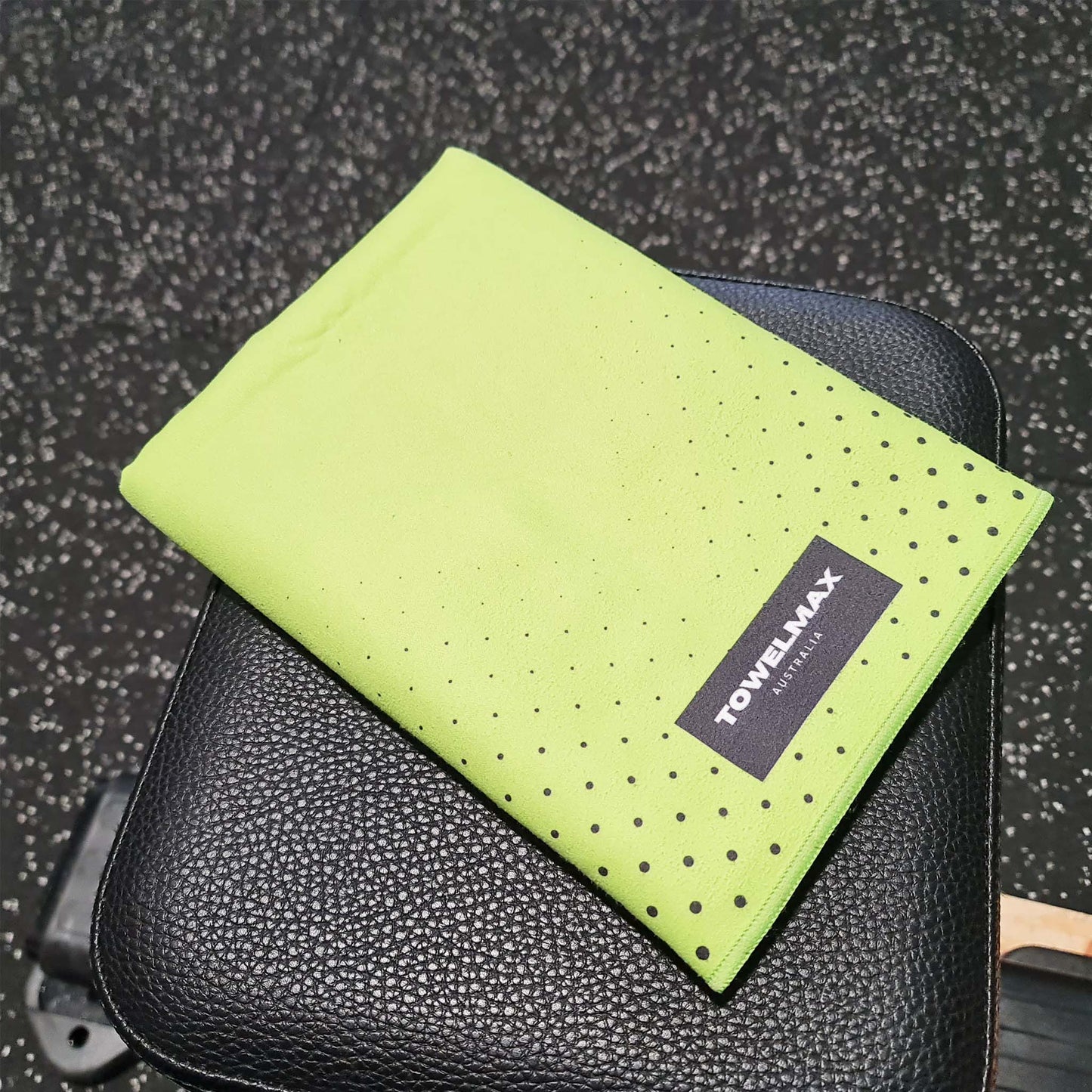 Hooded Gym Towel -green, Suede Microfiber