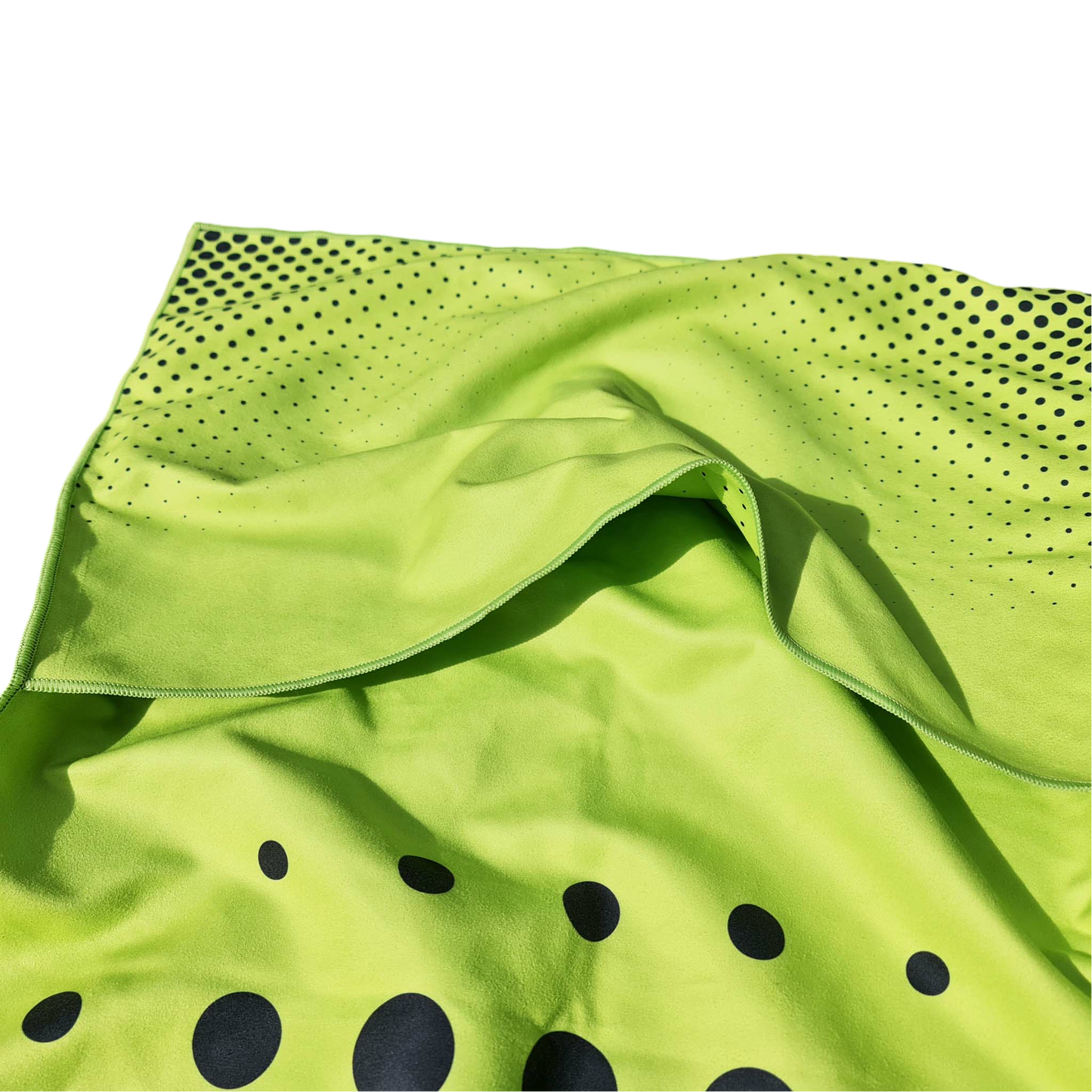Hooded Gym Towel -green, Suede Microfiber