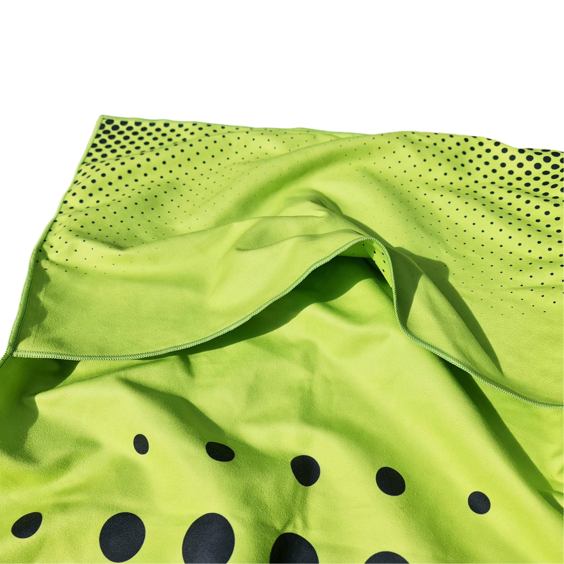Hooded Gym Towel -green, Suede Microfiber