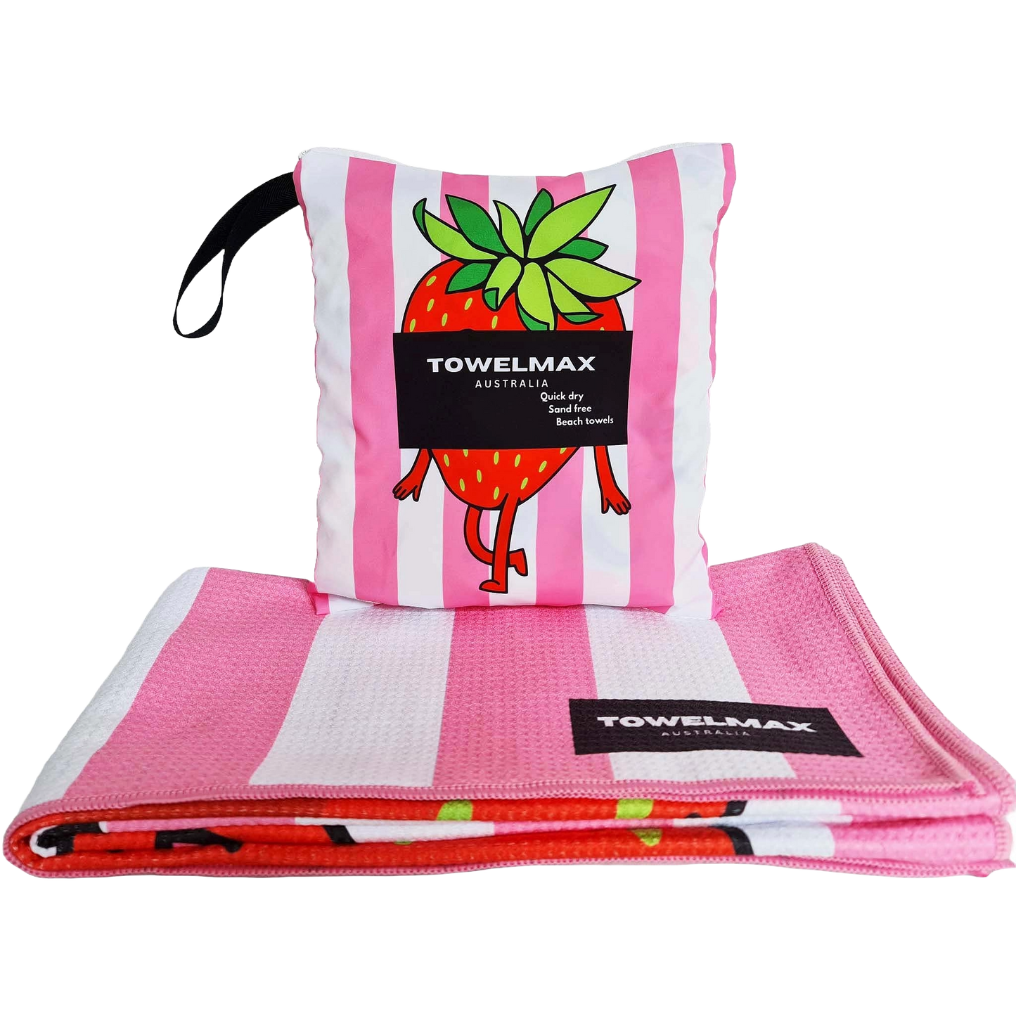 kids sand free beach towel Strawberry