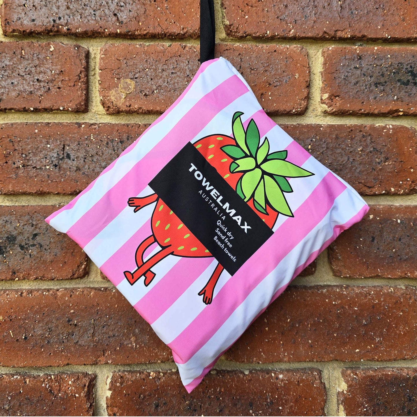 kids sand free beach towel Strawberry
