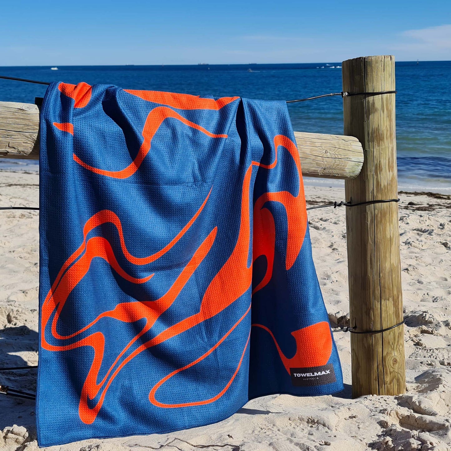 sand free beach towel Lava