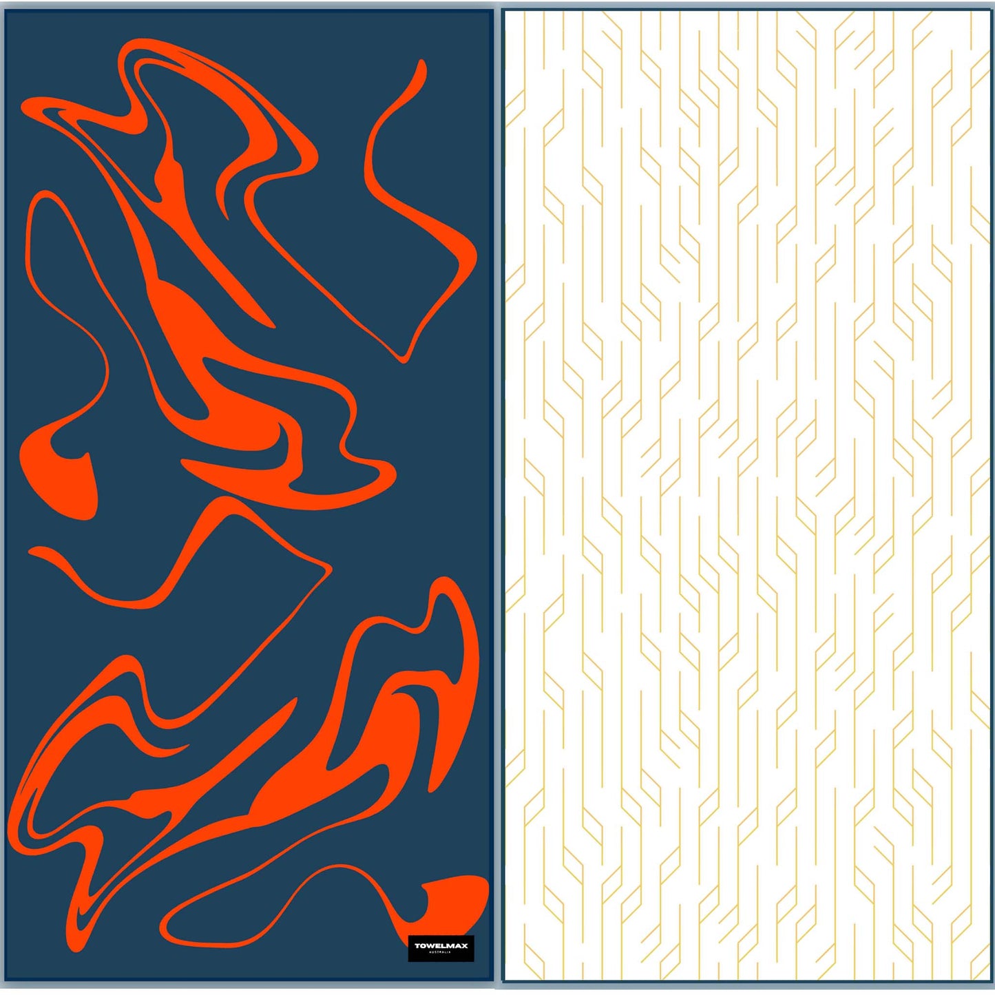 sand free beach towel Lava