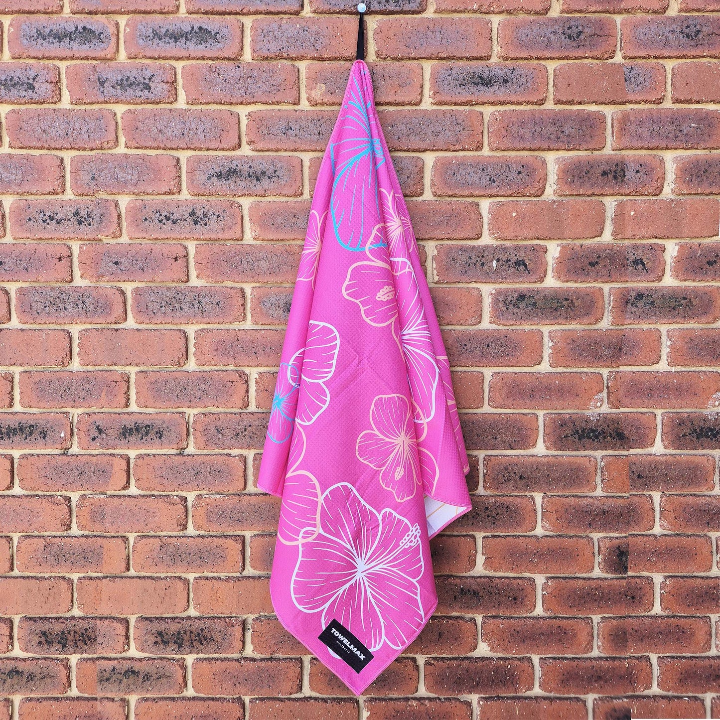 sand free beach towel Pink flower