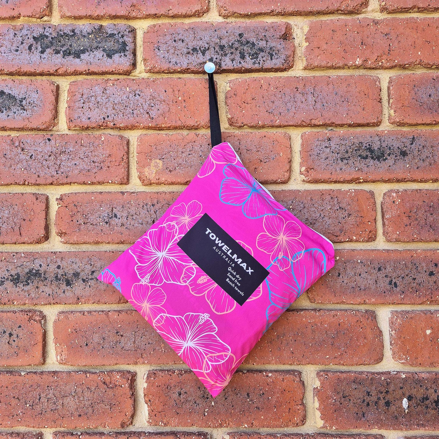 sand free beach towel Pink flower