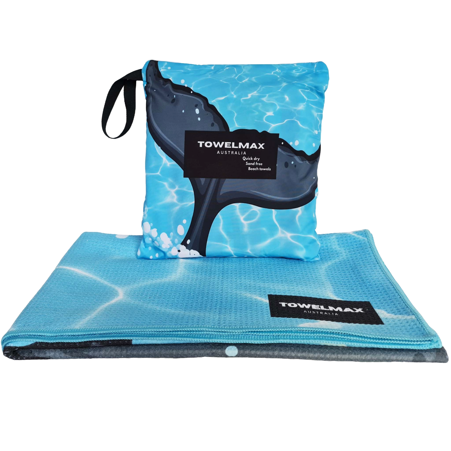 sand free beach towel whale