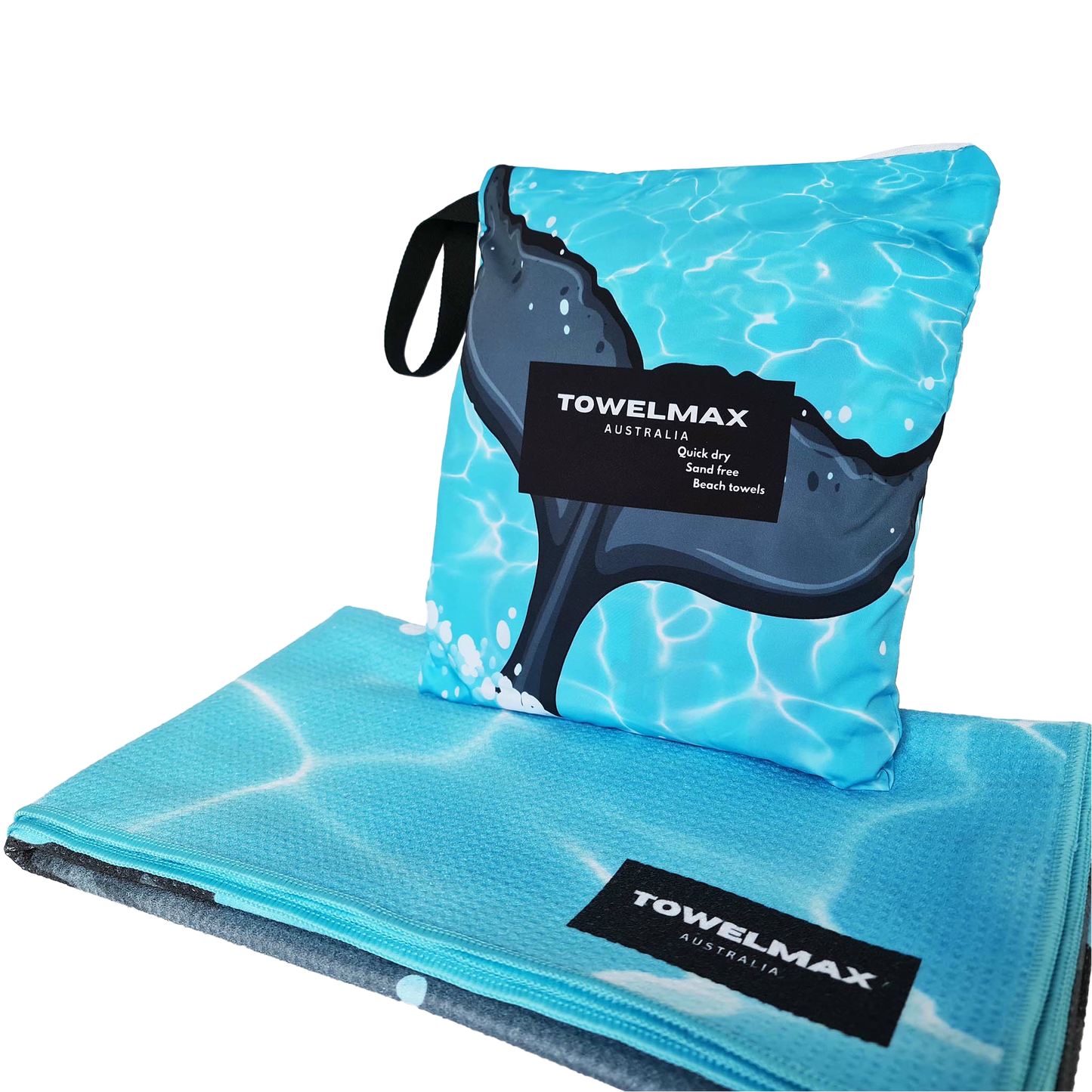 sand free beach towel whale