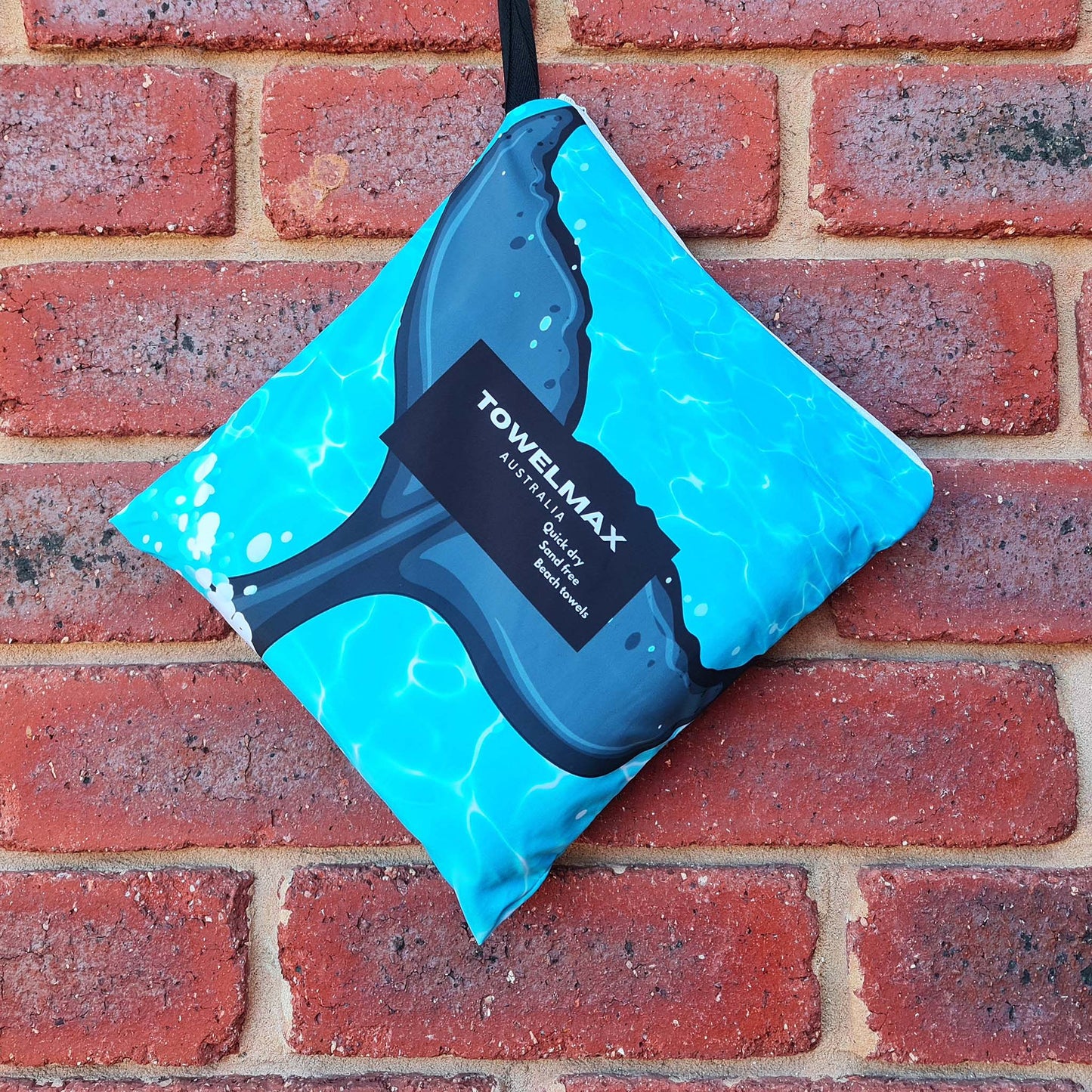 sand free beach towel whale