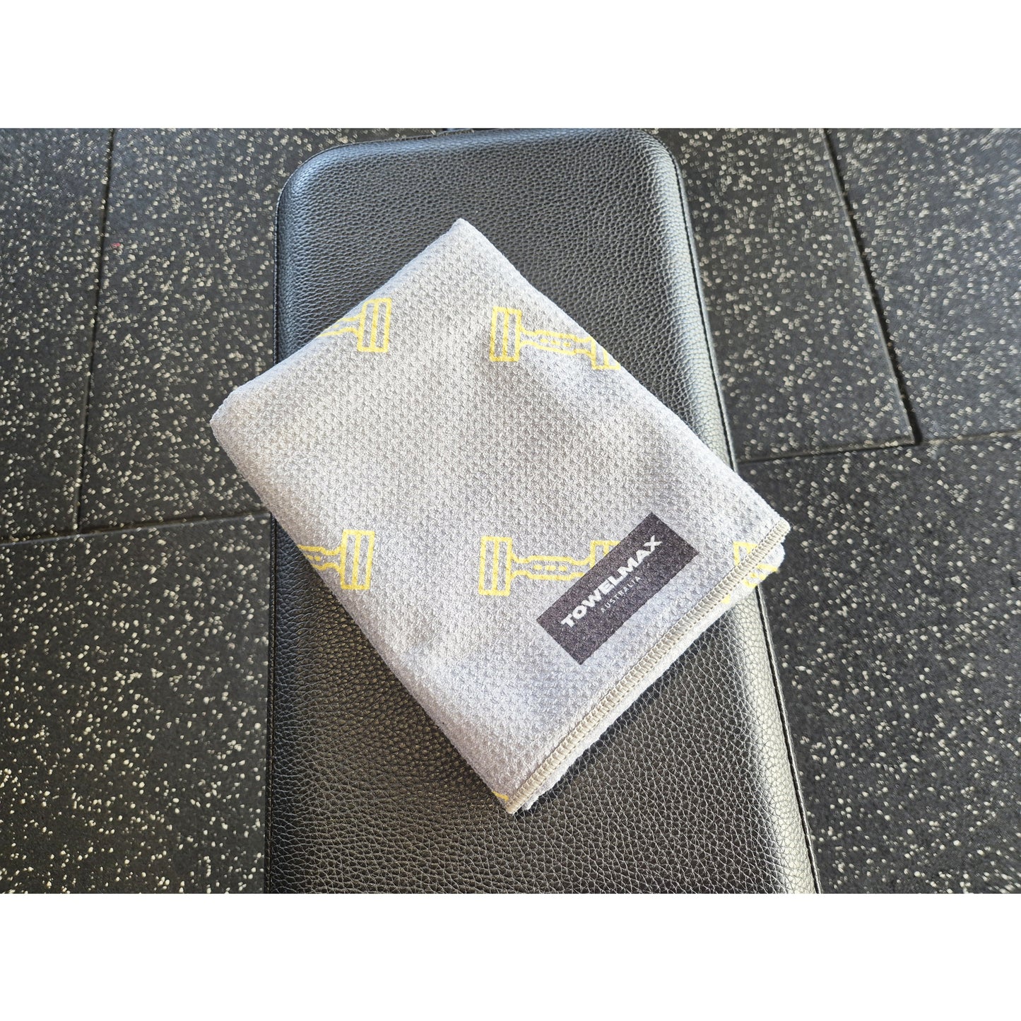 Hooded gym towel grey Microfiber