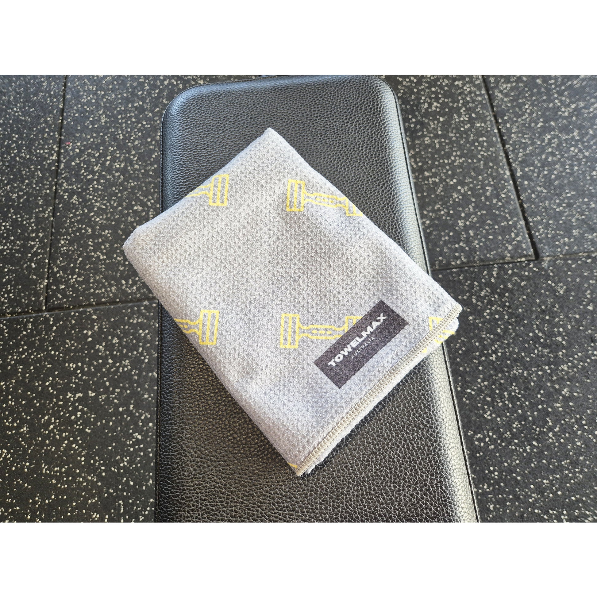 Hooded gym towel grey Microfiber