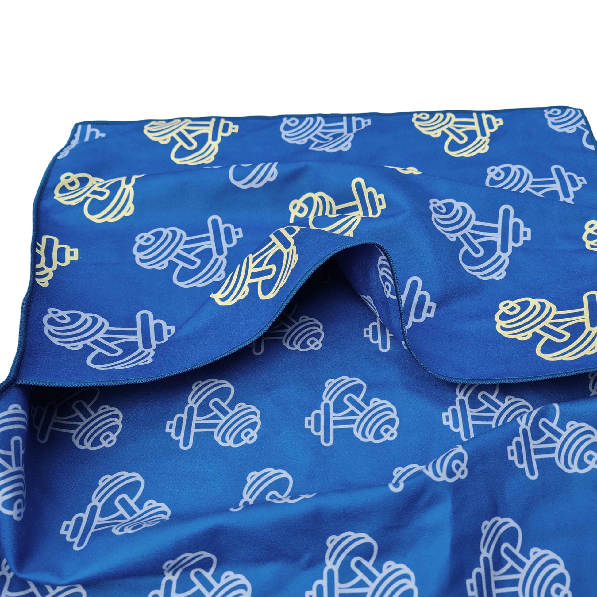 Hooded Gym Towel -dark blue, Suede Microfiber