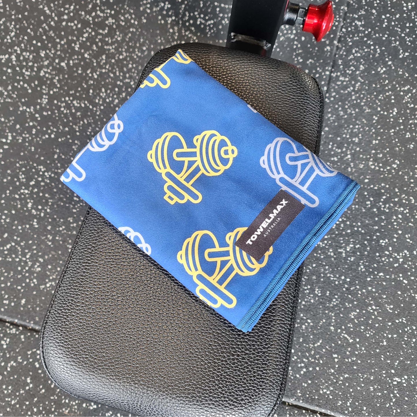 Hooded Gym Towel -blue, Suede Microfiber